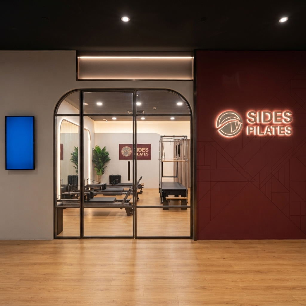 TMN screen installation at Sides Pilates