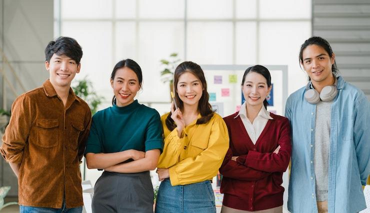 A diverse group of urban professionals and digitally active consumers